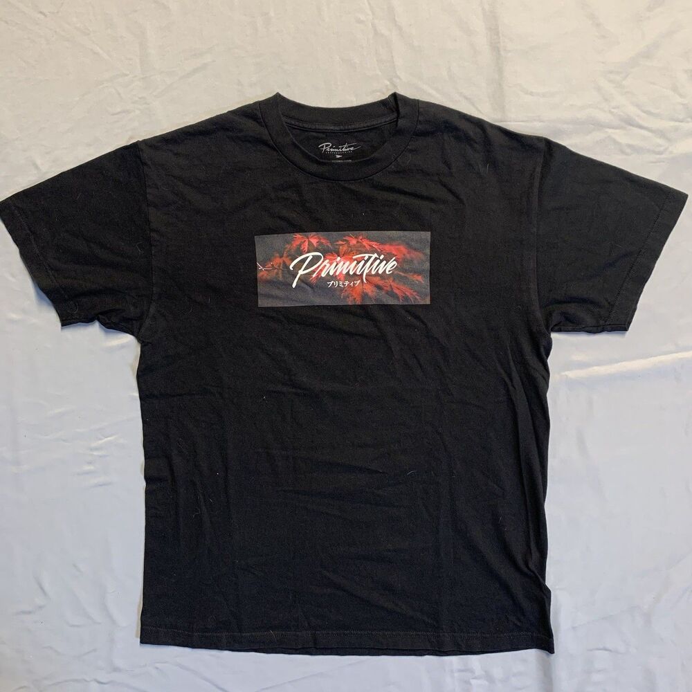 Primitive Skateboarding Men's Graphic T Shirt Large Black Streetwear Casual
